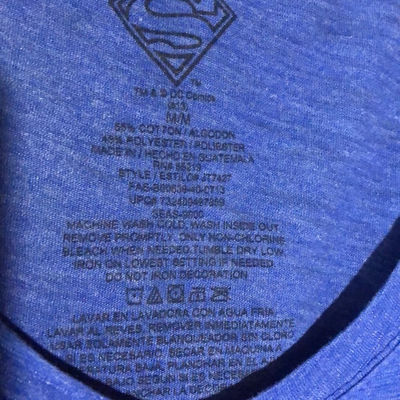 Tm & DC Comics Women’s Blue Superman tshirt - Picture 2 of 3